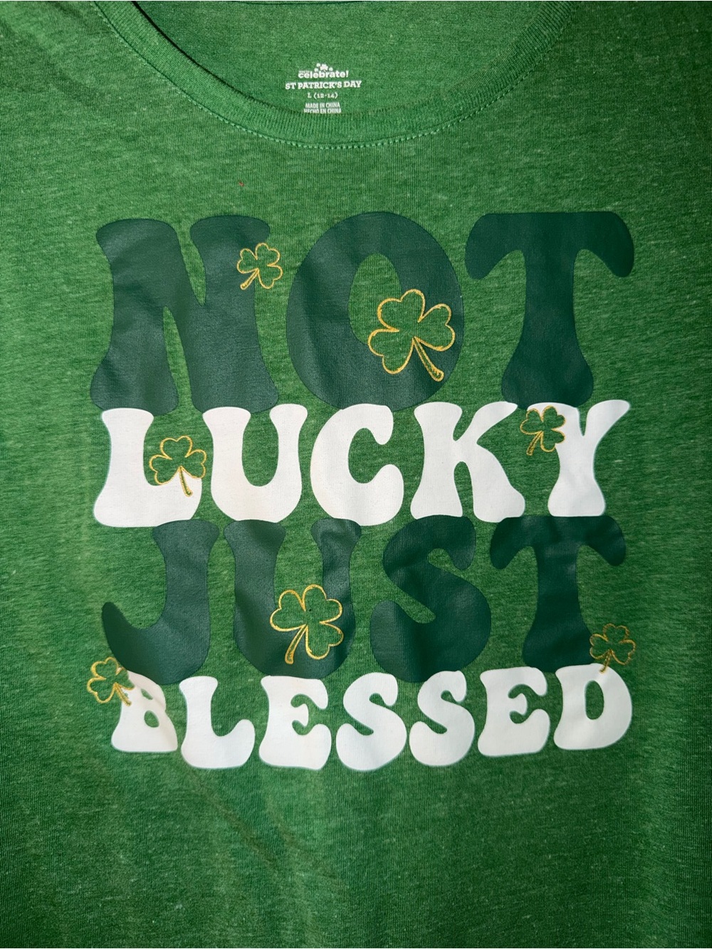 lucky/blessed tee